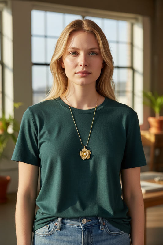 Golden Flower Necklace