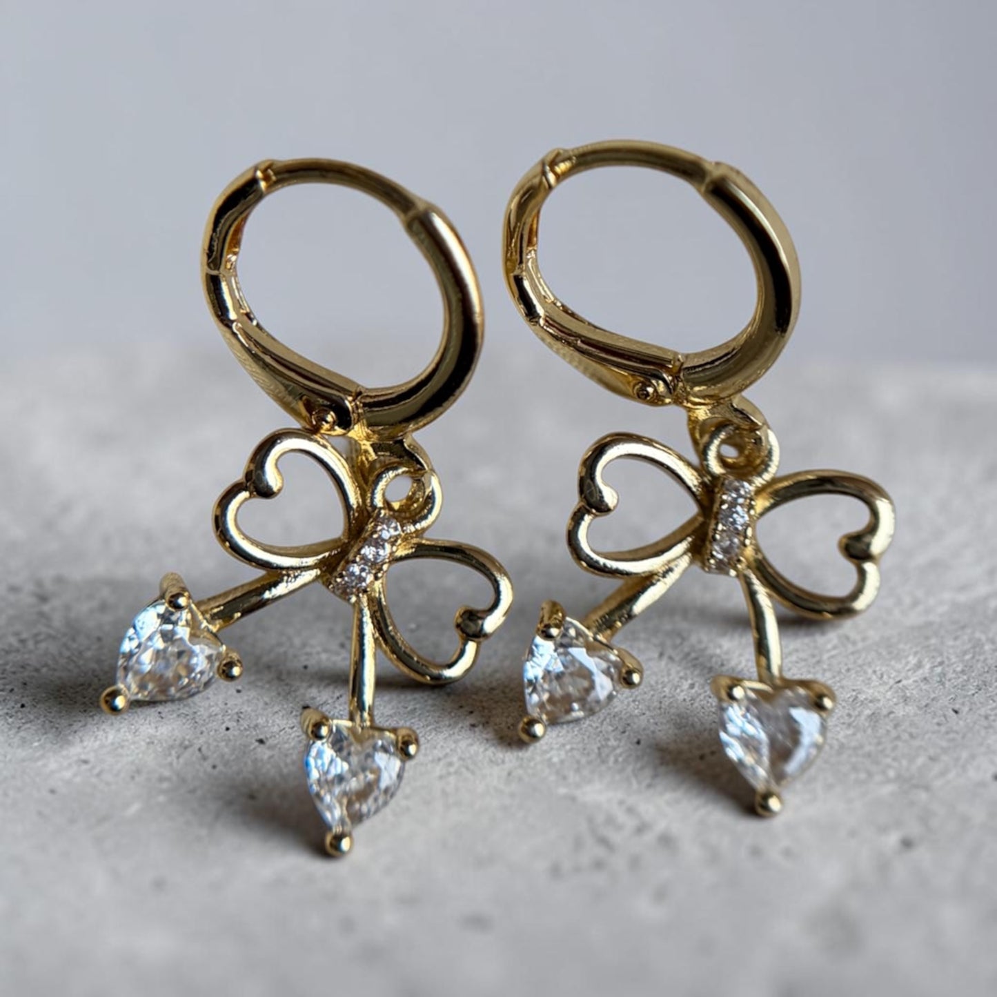 Crystal bow Earrings