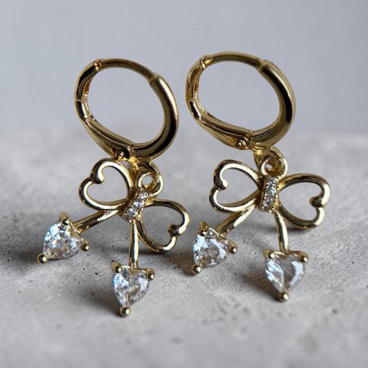 Crystal bow Earrings