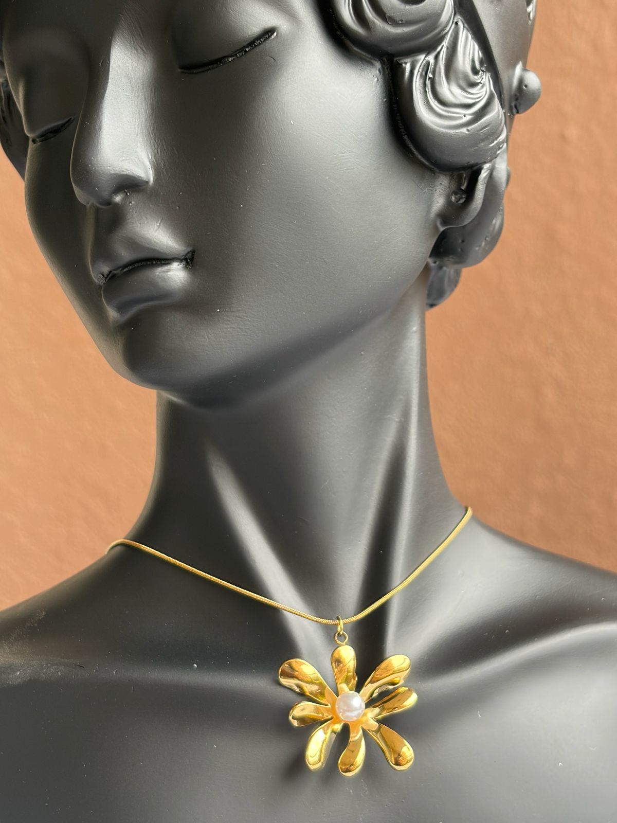 Golden Flower Anti Tarnish Necklace