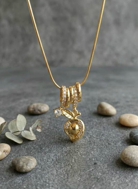 Golden Mango shaped Anti Tarnish Necklace