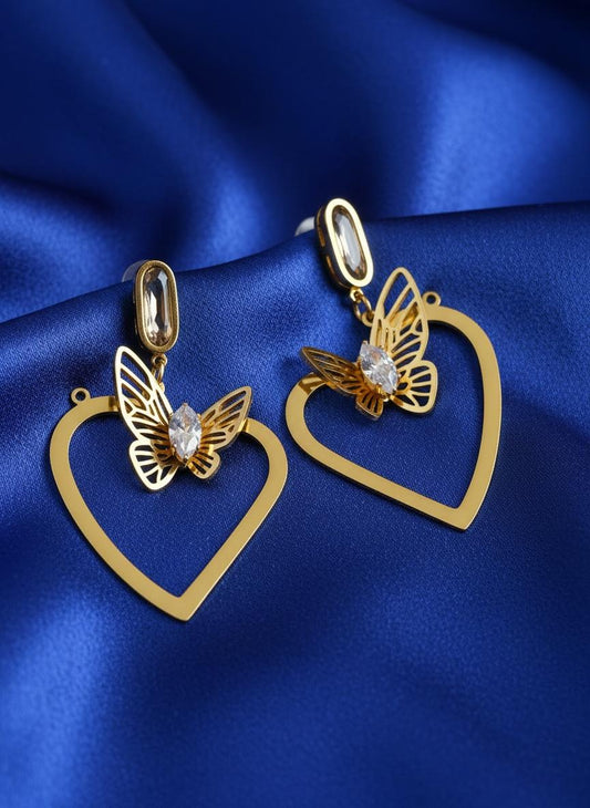 3D Butterfly Anti Tarnish Earrings