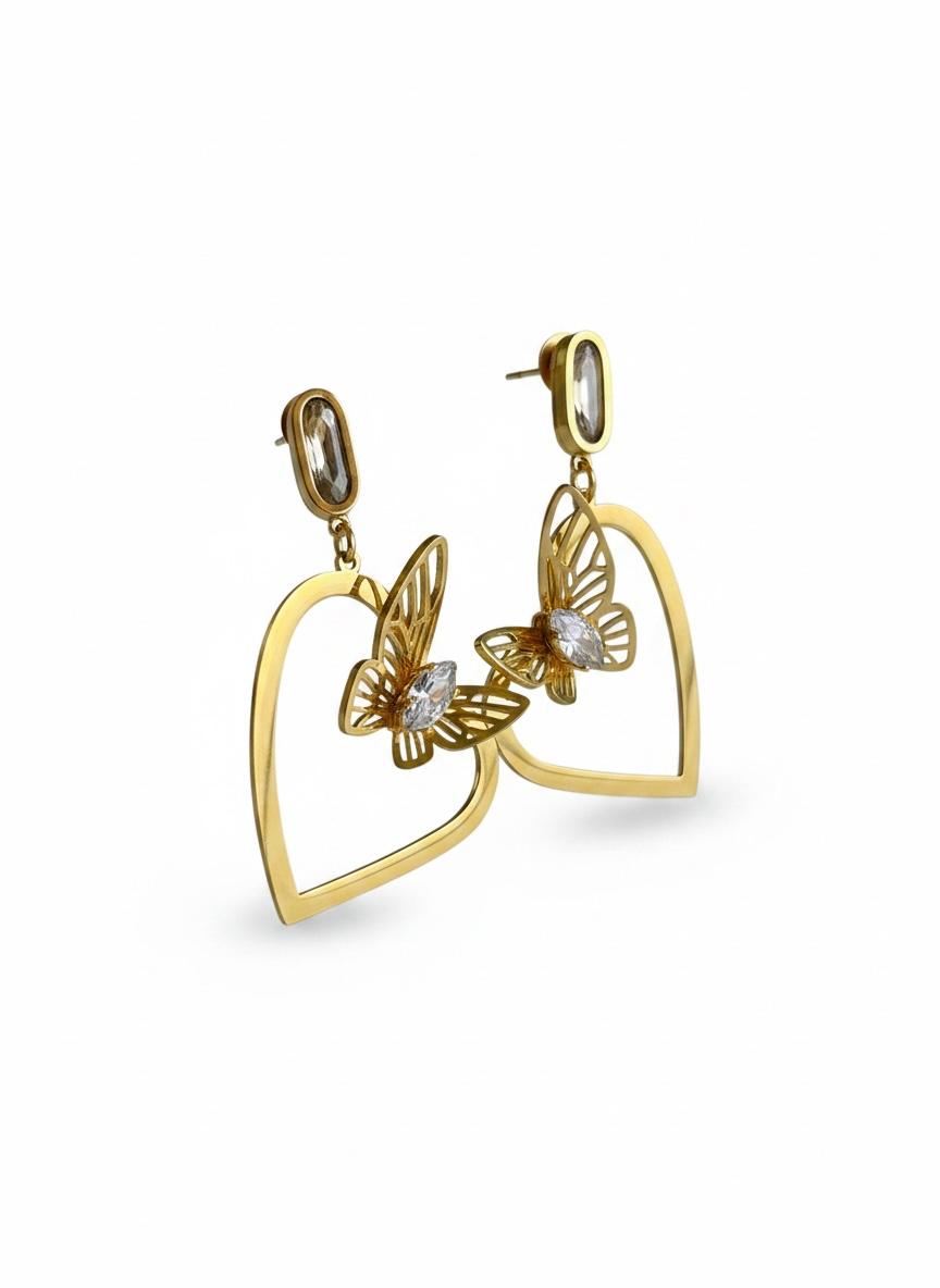 3D Butterfly Anti Tarnish Earrings