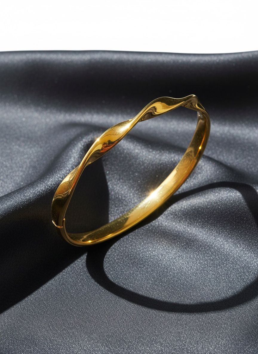 Anti tarnish twist Bangle