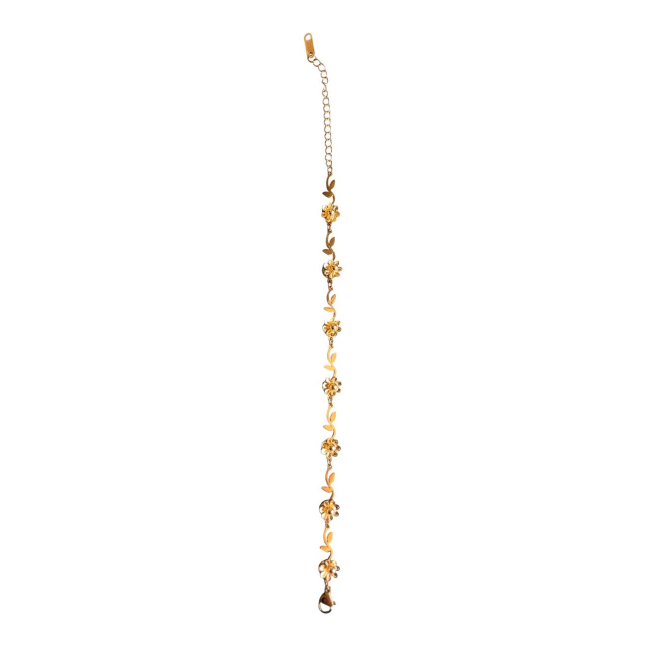 Golden Daisy Vine Bracelet