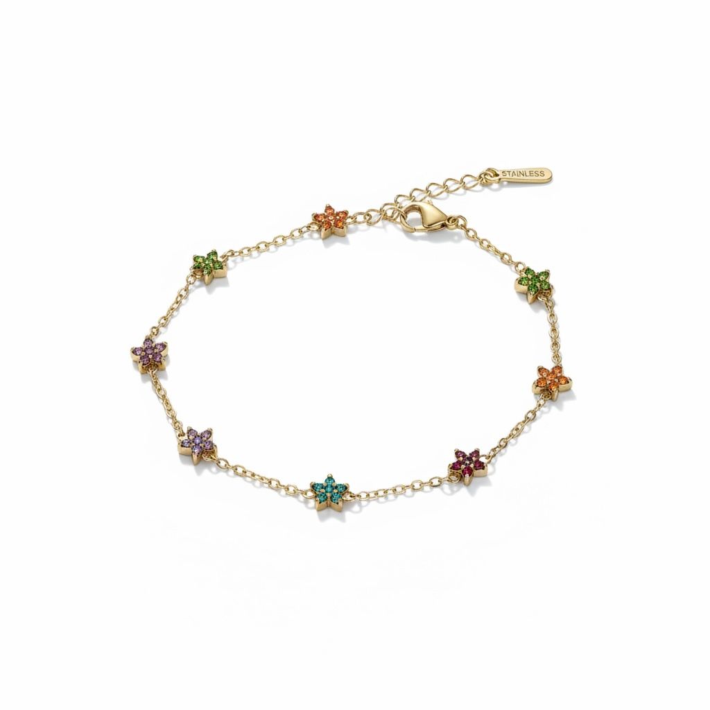 Multi Colour Stone Bracelet